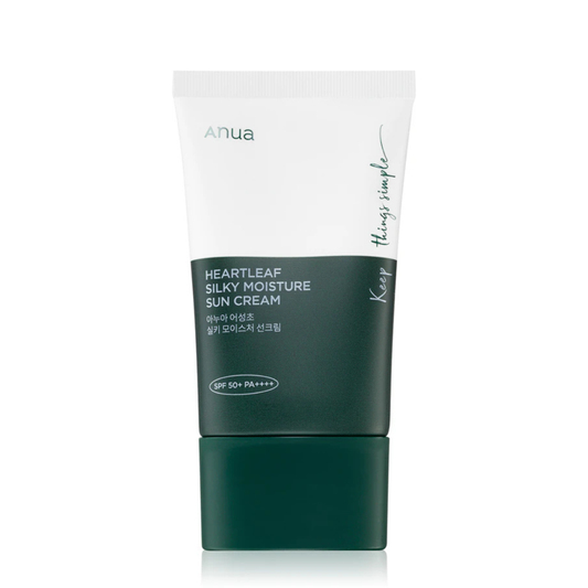 Anua Heartleaf Silky Moisture Sun Cream SPF50+PA++++(50ml)