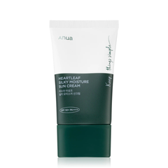 „Anua Heartleaf“ šilkinis drėkinamasis kremas nuo saulės SPF50+ PA++++ (50 ml)