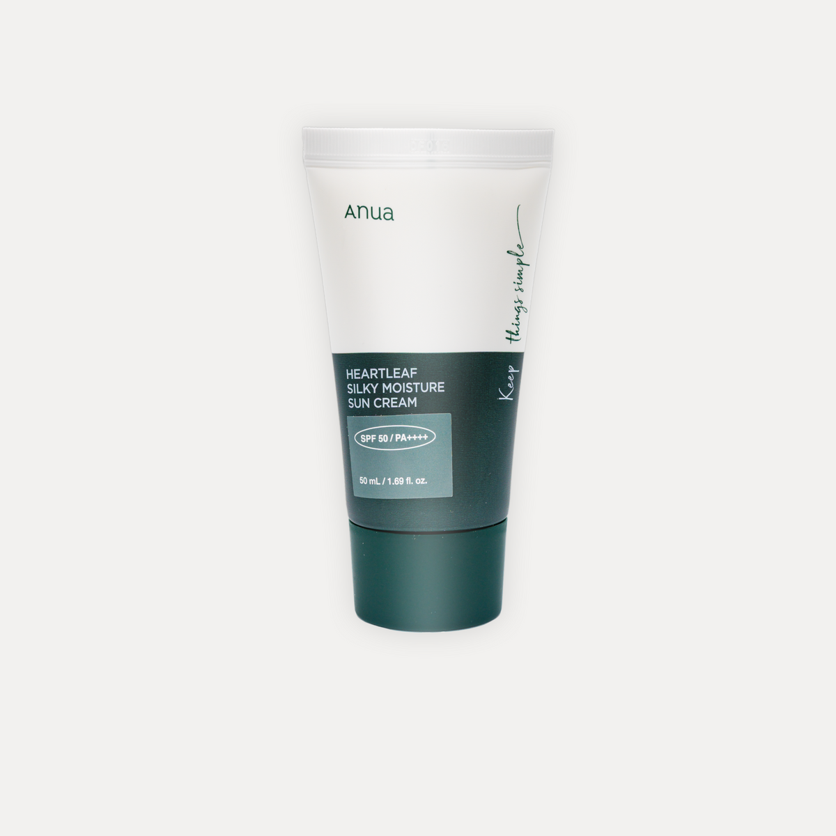 Anua Heartleaf Silky Moisture Sun Cream SPF50+PA++++(50ml)